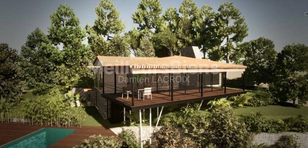 GIGARO Magnifique terrain vue mer avec maison