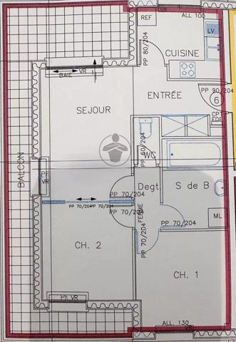 Location Appartement 3 pièces 51 m2 à Reims