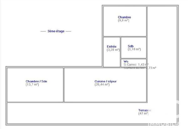 Appartement à vendre 3 pièces 60 m² Choisy-le-Roi