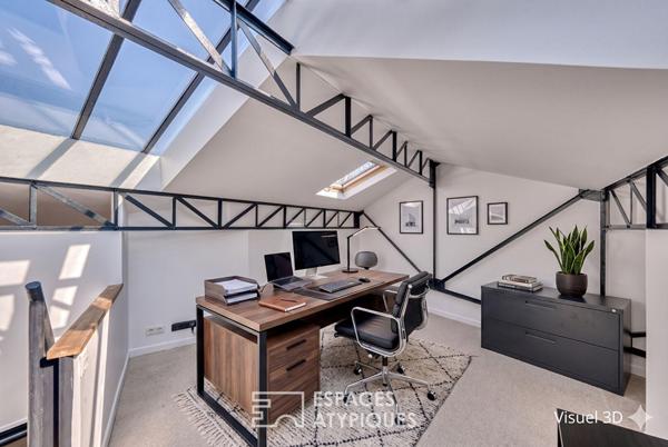 Loft industriel sous verrière
