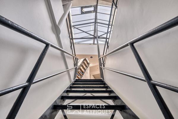 Loft industriel sous verrière