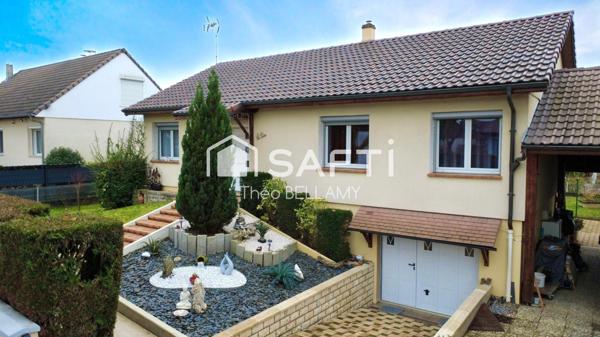 Maison avec jardin arboré, terrasse et sous-sol