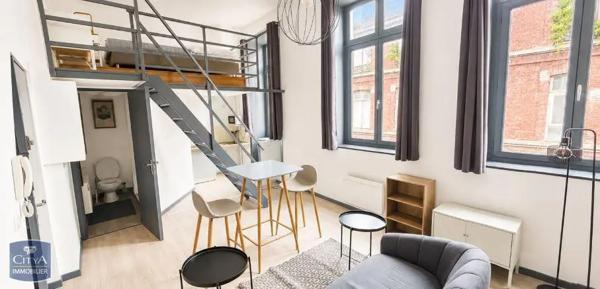 Appartement à louer 1 pièce 18.6m² Roubaix (59100)