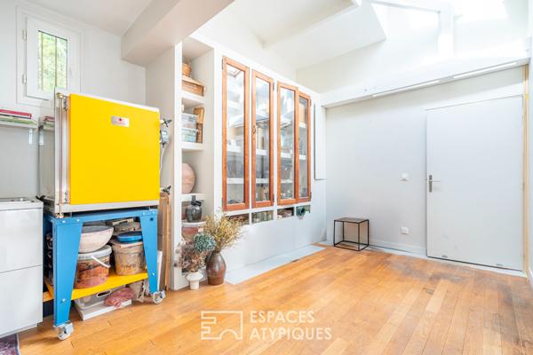 Atelier en duplex à usage mixte avec terrasses