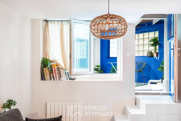 Atelier en duplex à usage mixte avec terrasses