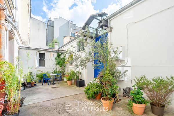 Atelier en duplex à usage mixte avec terrasses