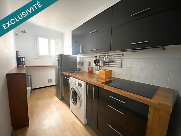 Studio loué, 5,36 % brut, balcon et parking