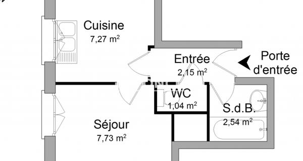 Location Studio 20.73 m² - Goussainville 95190