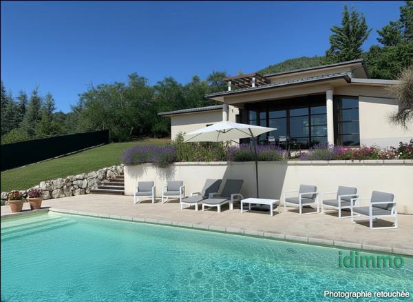 COUP DE CŒUR : Maison d'Architecte Esprit Bali & Vue Vercors/Alpes à Annonay Annonay (07100)