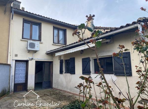 Maison cœur de ville de 95m², 4 chambres, garage, jardin, dépendances