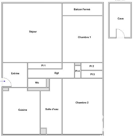 Appartement à vendre 3 pièces 69 m² Brest