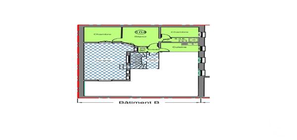 Appartement F3 à vendre  3 pièces - 44,20 m2 ST MAUR DES FOSSES - 94