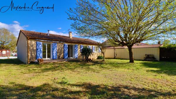 A vendre SAINT GERMAIN DES PRES (81) – Maison de plain-pied, 3 chambres, garage et jardin
