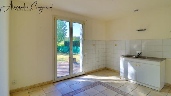 A vendre SAINT GERMAIN DES PRES (81) – Maison de plain-pied, 3 chambres, garage et jardin