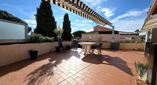 APPARTEMENT 2/3 PIECES GRANDE TERRASSE 1 PARKING PRIVATIF - QUARTIER PORT MIRAMAR - PLAGE MIRAMAR -