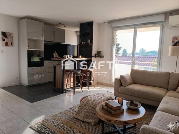AUCAMVILLE (31140) T3 56 m² CLIMATISÉ -Dernier étage - Balcon - 2 parkings