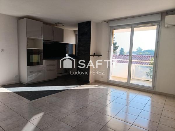 AUCAMVILLE (31140) T3 56 m² CLIMATISÉ -Dernier étage - Balcon - 2 parkings