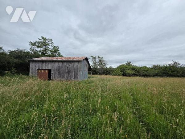 A 2 km de VILLAINES-LA-JUHEL centre (53), en campagne, terrain de loisirs (non constructible) e...