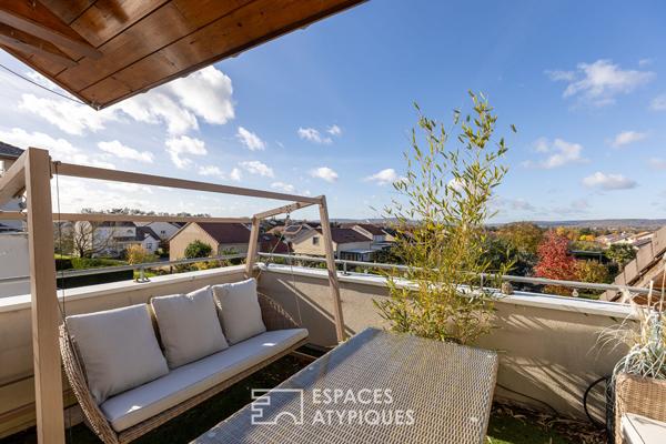 Dernier étage avec terrasse sur l’axe Metz-Luxembourg