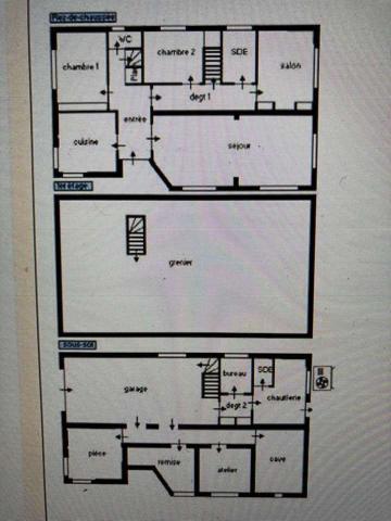 Pavillon plain-pied sur sous-sol surélevé avec grenier aménageable