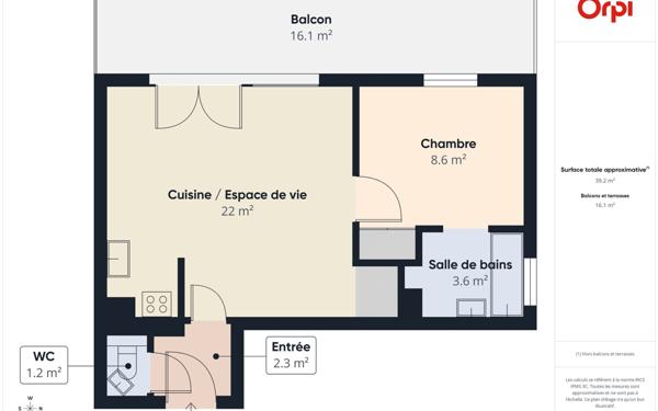 Appartement à louer    2 pièces •  Ostwald