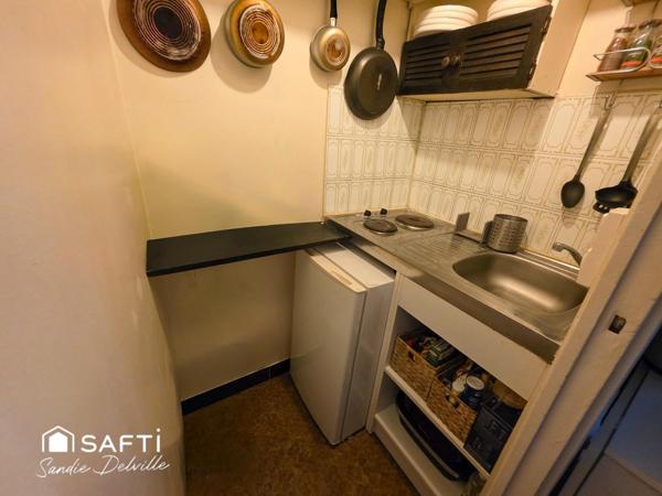 Appartement 1 pièce- 17.50m²- faibles charges