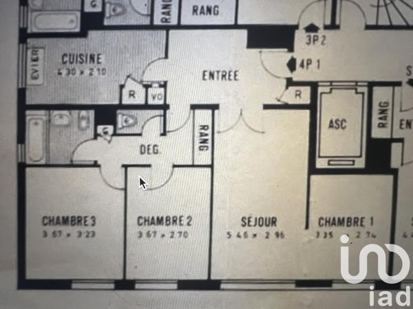 Appartement à vendre 3 pièces 74 m² Paris 19