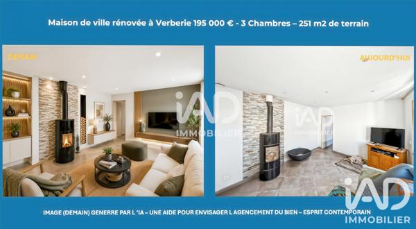 Maison à vendre 4 pièces 70 m² Verberie