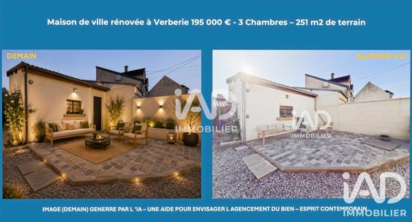 Maison à vendre 4 pièces 70 m² Verberie