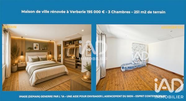 Maison à vendre 4 pièces 70 m² Verberie