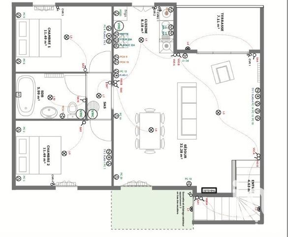 Appartement 3 pièces de 72 m² à Saintry-sur-Seine (91250)