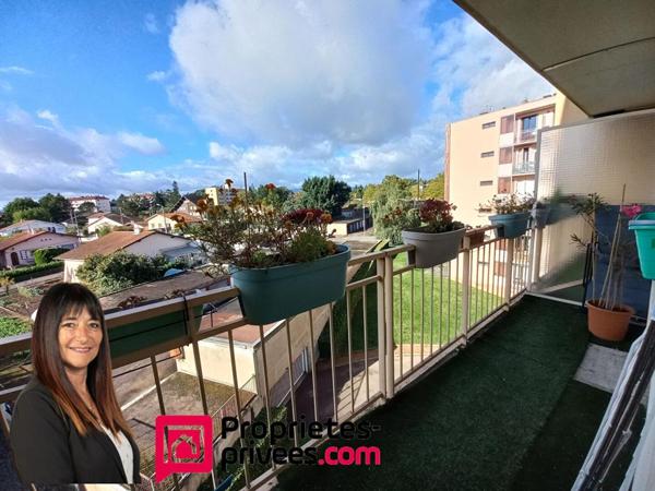 Riorges T2 bis  avec vue dégagée, balcons et garage