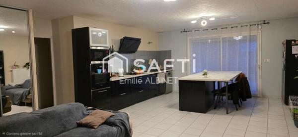 Maison 95 m² sur 595 m² de jardin avec piscine