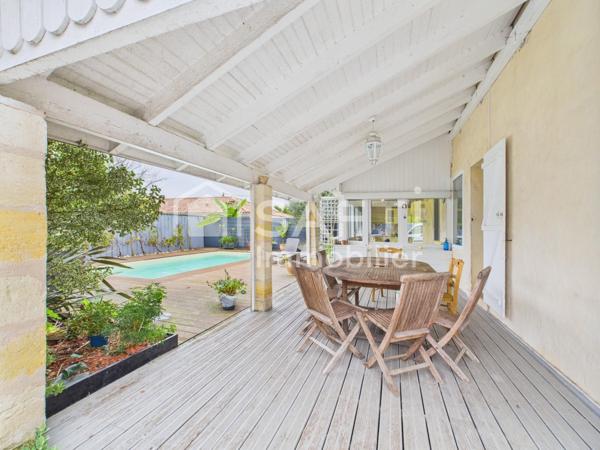 Maison 4 chambres GAJAC, garage, piscine