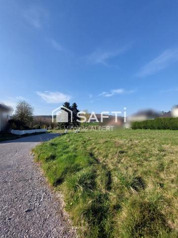 Beau terrain à bâtir, 1036m2, viabilisé