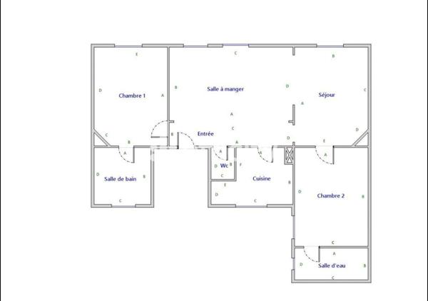 Appartement 3 pièces - 75 m²