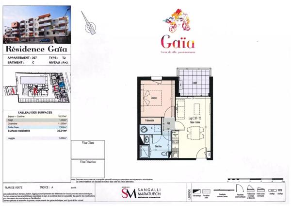 Appartement T2 neuf - A LOUER