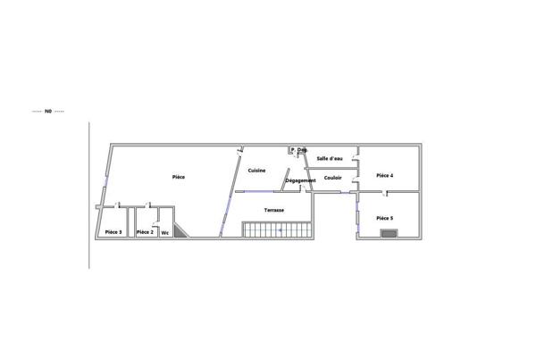 Toulouse secteur Guilheméry Local professionnel de 77 m2.