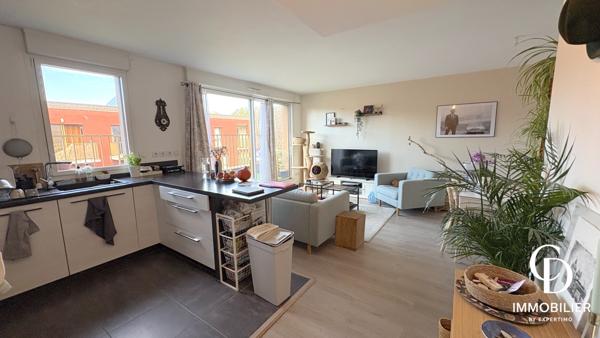 Mons-en-Baroeul (59370) Bel appartement T3 lumineux avec balcon et parking – 61,50 m²