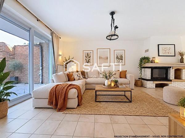 Grand plain-pied sur sous-sol complet
