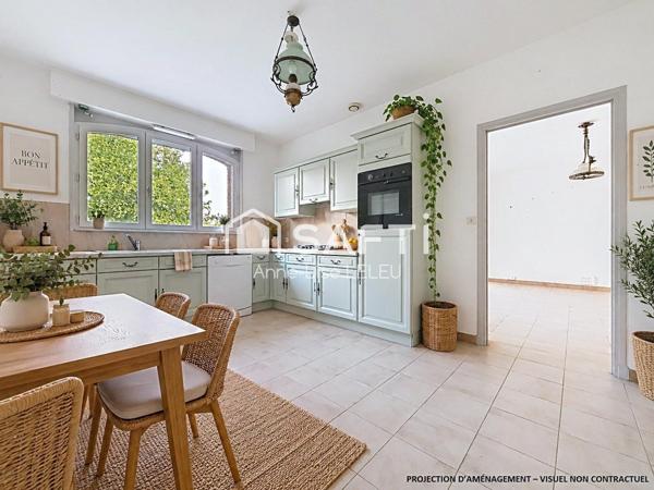 Grand plain-pied sur sous-sol complet