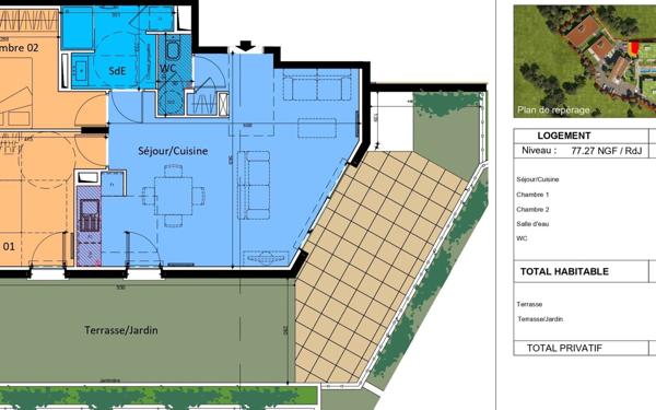 Appartement à vendre    3 pièces • 63,20 m2 Nîmes