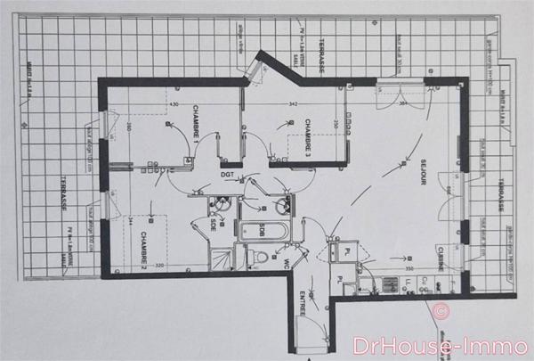 Appartement à vendre 4 pièces de 76 m²