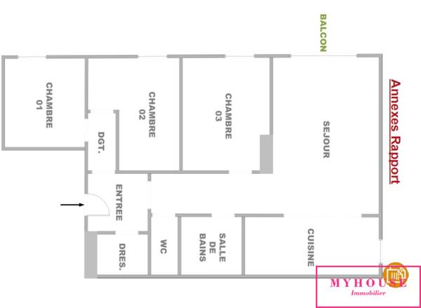 Appartement
                                                                                                                                                                                                                                                                                                                        4 pièce(s)                                                                                                                                                                                                          3 chambre(s)                                                                                                                                                                                                          66.1  m²