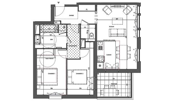Appartement à vendre 3 pièces 67 m² Serris