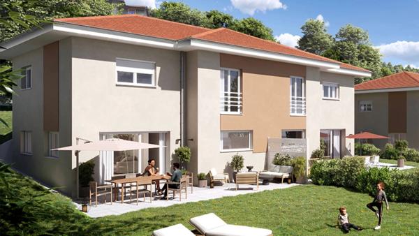 À vendre – Maison jumelée T4 de 97,10 m² avec terrain de 642 m² à Monnetier-Mornex (74)