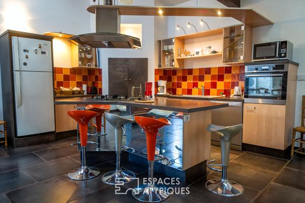 Maison esprit loft rénovée avec terrasses en coeur de Romans-sur-Isère