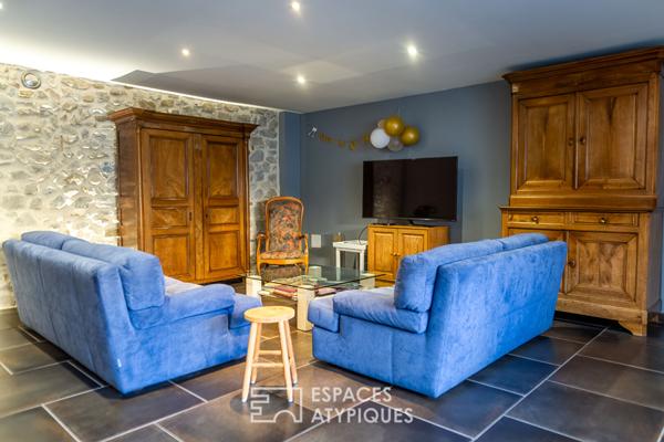 Maison esprit loft rénovée avec terrasses en coeur de Romans-sur-Isère