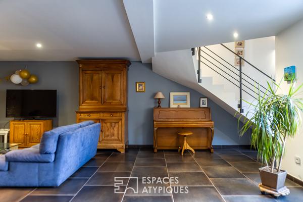 Maison esprit loft rénovée avec terrasses en coeur de Romans-sur-Isère