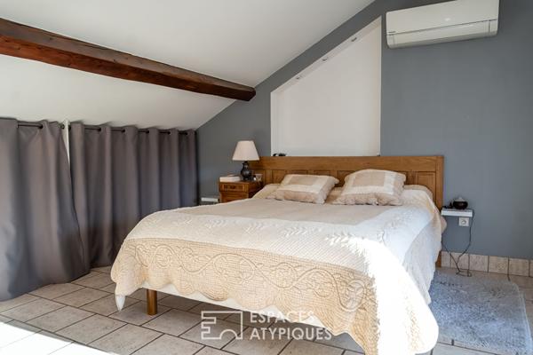 Maison esprit loft rénovée avec terrasses en coeur de Romans-sur-Isère